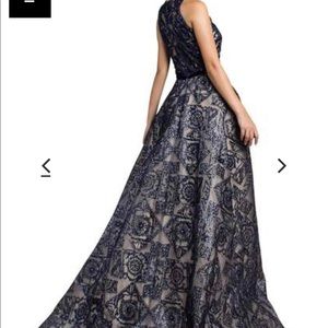 ANDREA & Leo Navy Evening Gown